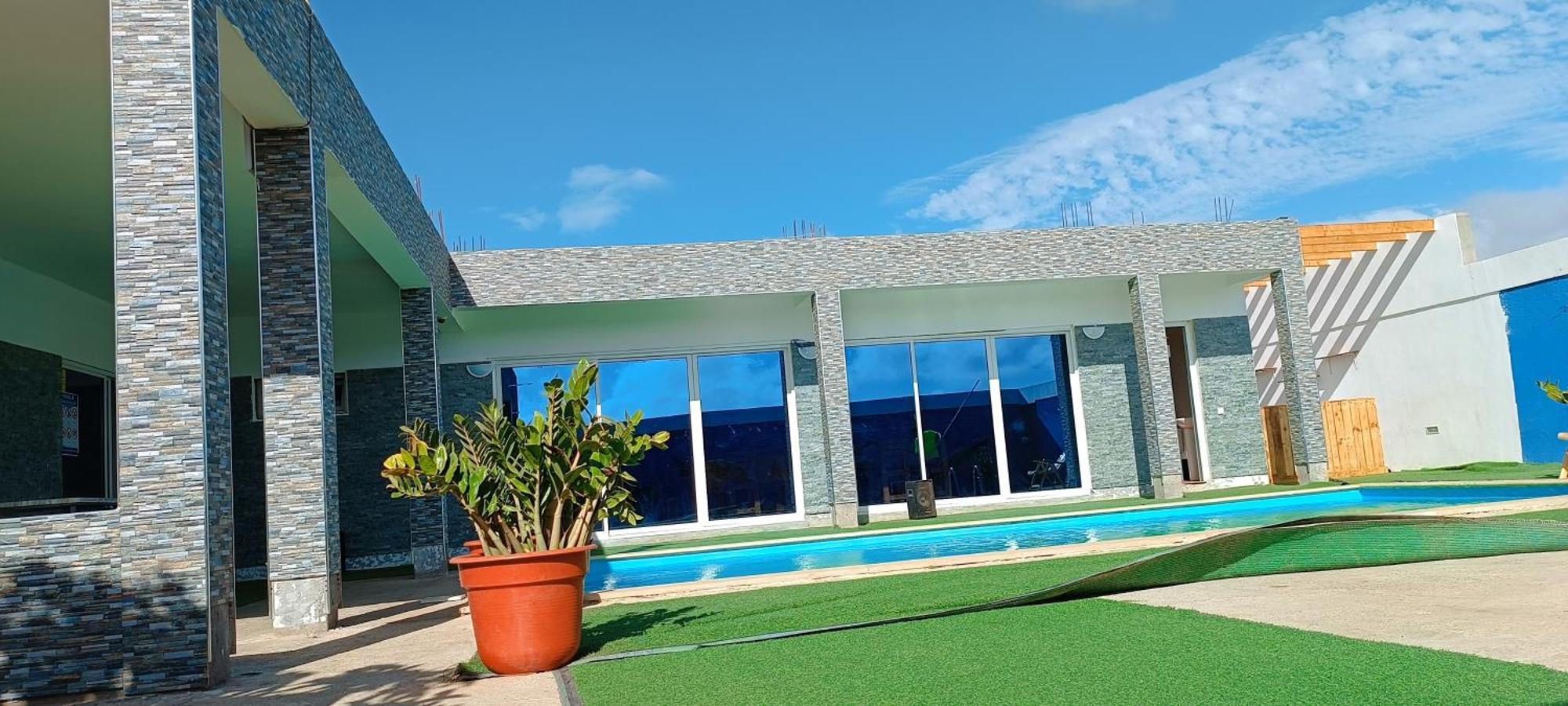 Residencia Aguia Villa Praia Bagian luar foto
