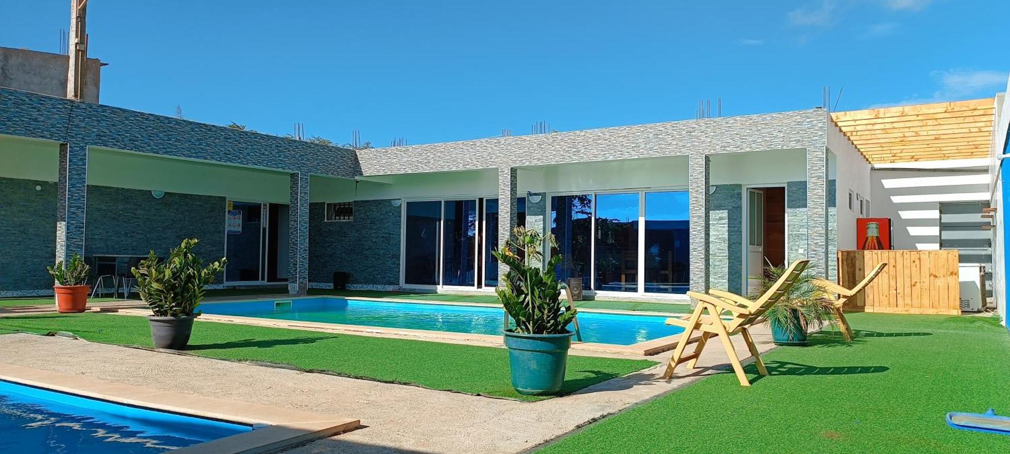 Residencia Aguia Villa Praia Bagian luar foto